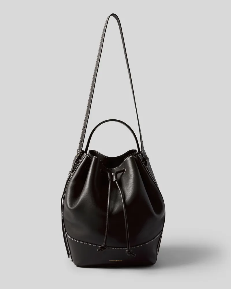 Claudie Pierlot Großer Ledershopper Schwarz