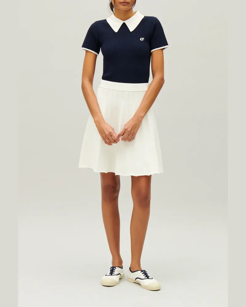 Claudie Pierlot Tennisrock Ecru Ecru