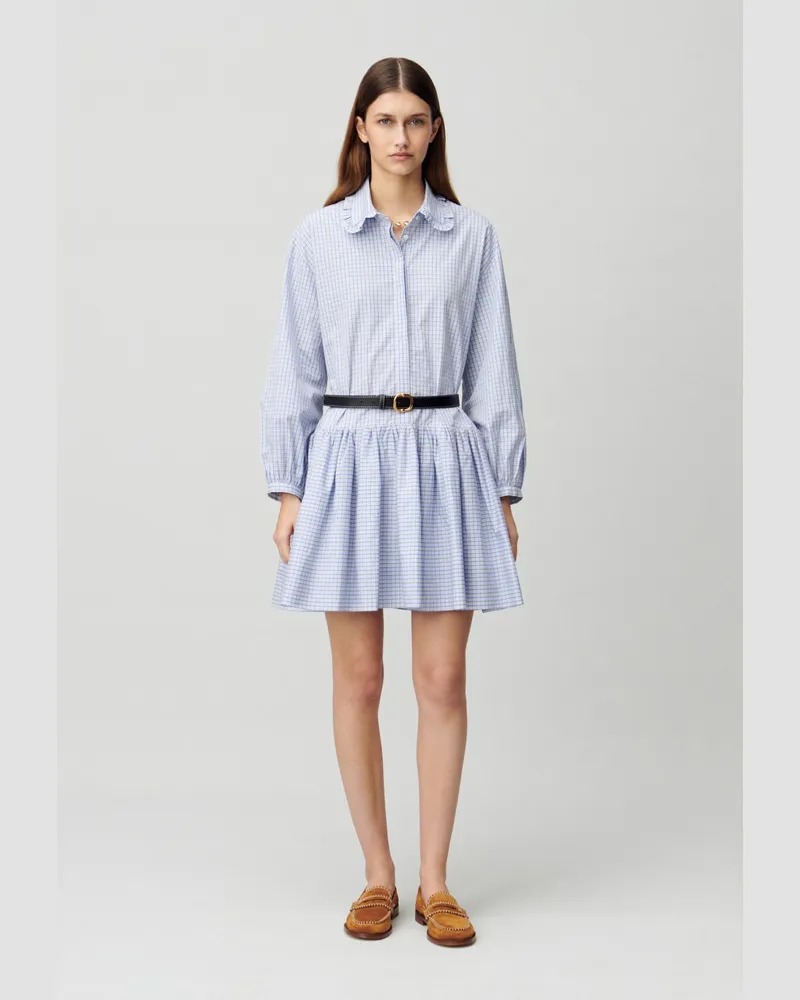 Claudie Pierlot Karokleid im Babydoll-Stil Zweifarbig