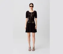 Strickkleid mit Blumenmuster