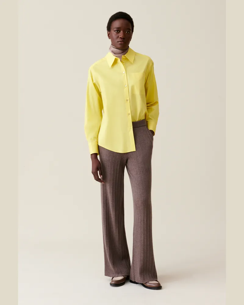 Claudie Pierlot Ausgestellte Strickhose Taupe