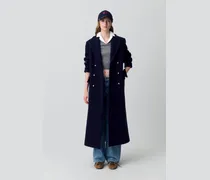 Langer, gerader Mantel