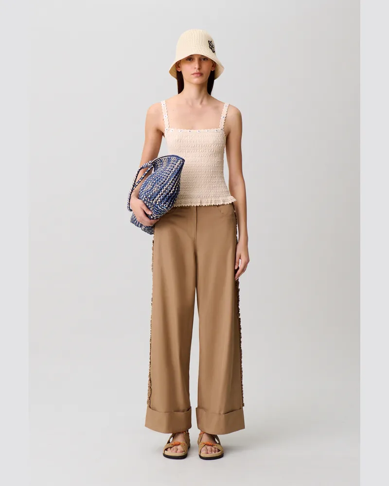 Claudie Pierlot Weite Hose Beige