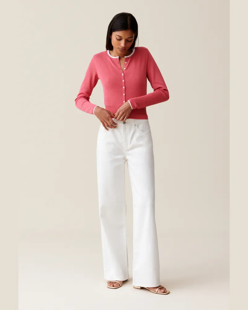 Claudie Pierlot Feiner Strick-Cardigan Bois