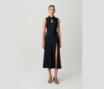 Fließendes Midi-Kleid