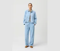 Denimjacke mit Bubikragen