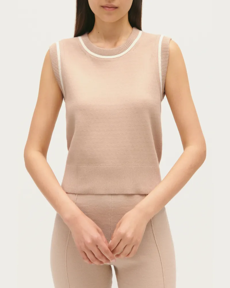 Claudie Pierlot Strickpullover mit Streifen-Design Hell