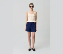 Satin-Top mit Rüschen