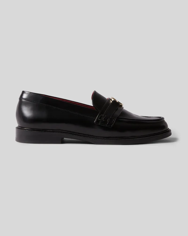 Claudie Pierlot Mokassins Leder Schwarz