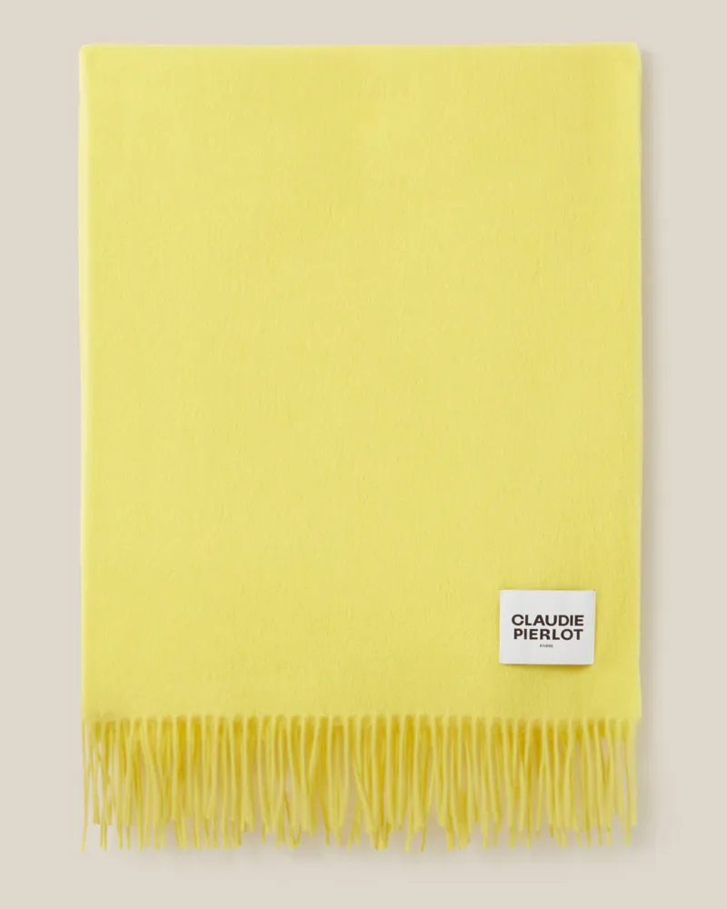 Claudie Pierlot Fringed Schal Gelb