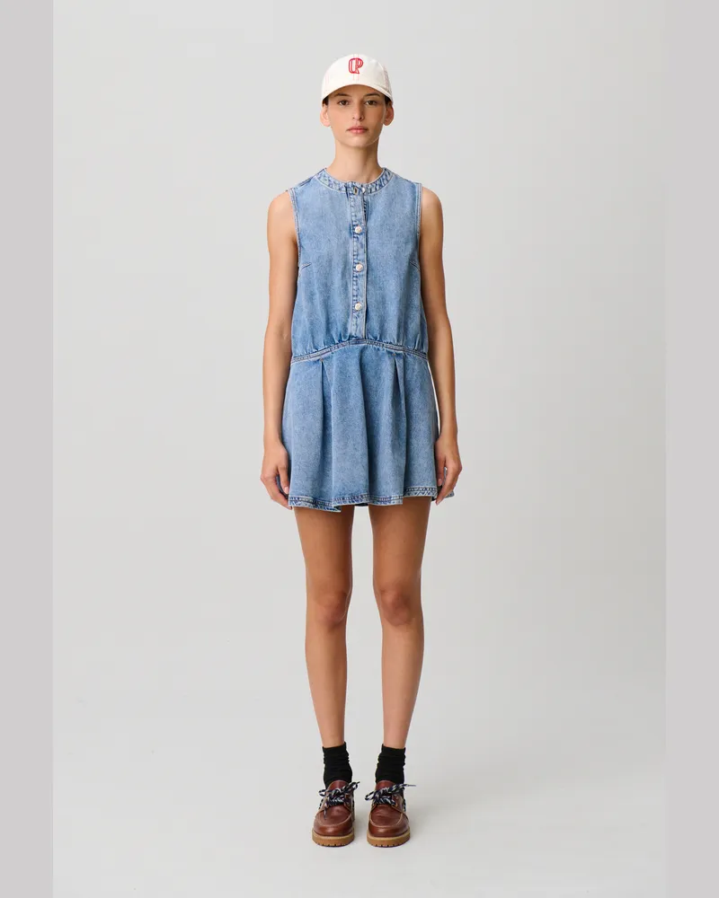 Claudie Pierlot Ausgestelltes Washed-Jeanskleid Denim-blue