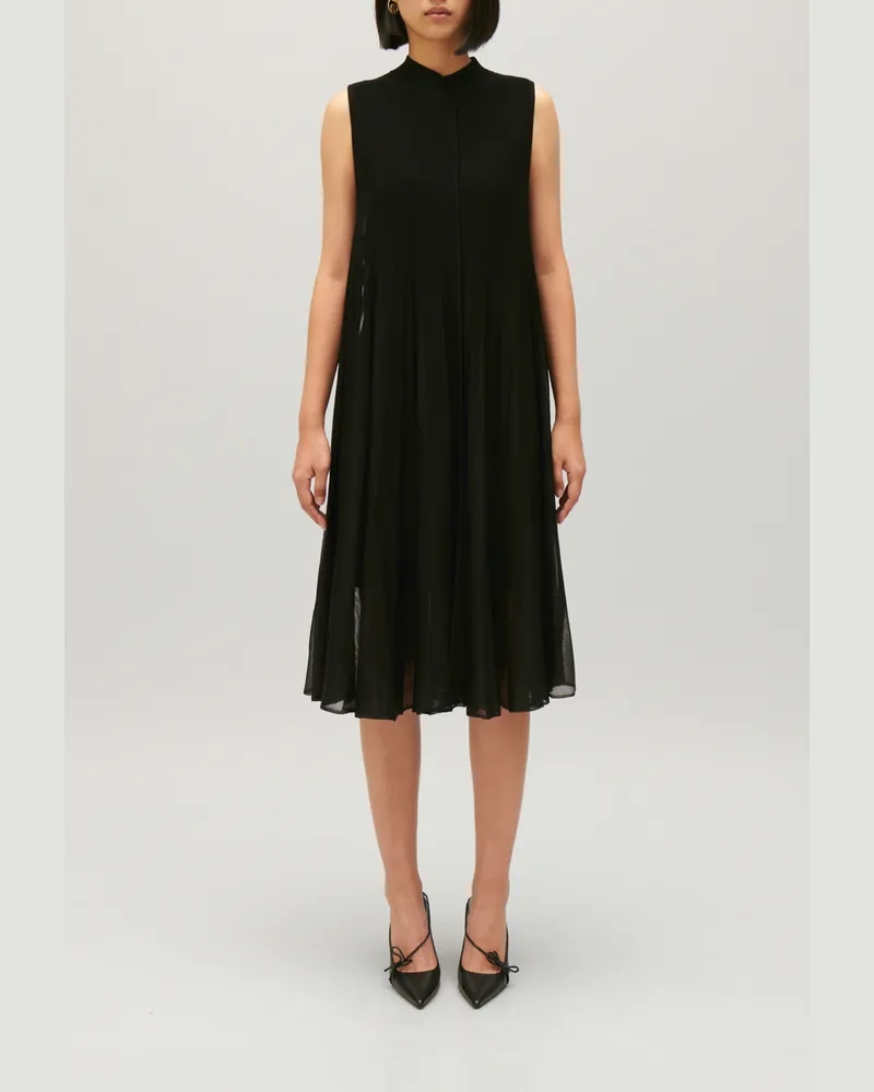 Claudie Pierlot Langes Strickkleid Schwarz