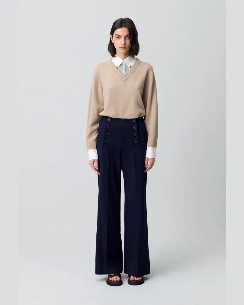 Claudie Pierlot Hose im Marinelook Marine
