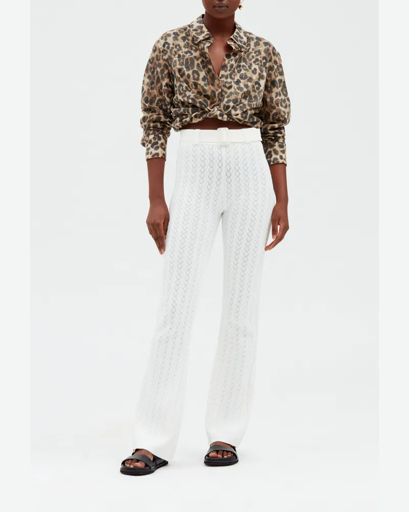 Claudie Pierlot Strickhose, ecru Ecru