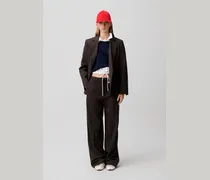 Gerade geschnittene Wollhose