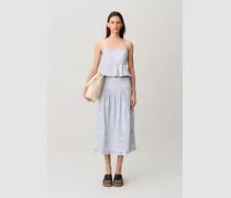 Midi-Rock mit Blumenmuster