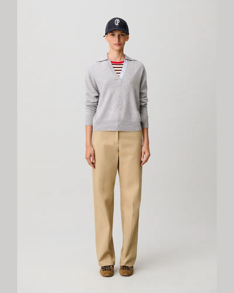 Claudie Pierlot Pullover aus Wolle Anthrazit