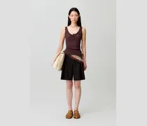 Pointelle-Stricktop mit Volant