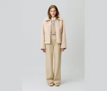 Mantel mit Lammfelloptik