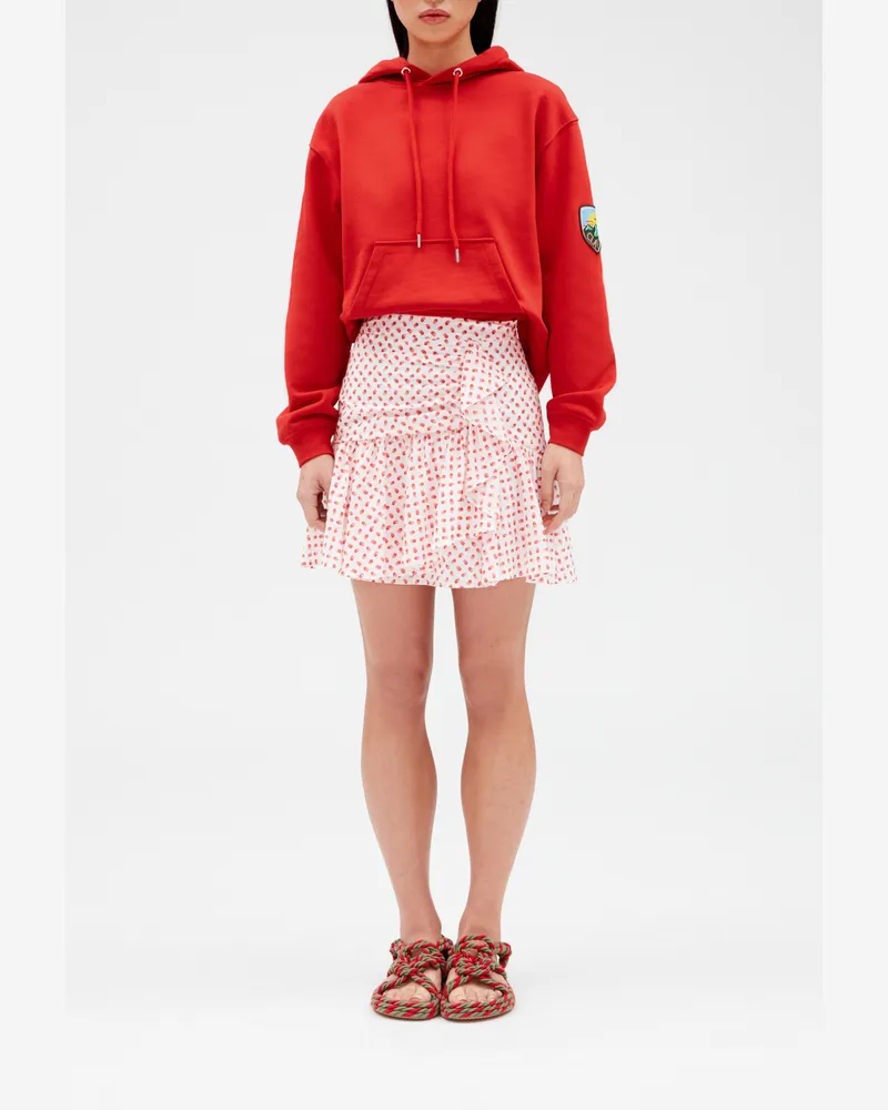 Claudie Pierlot Kurzer Volant-Rock Heller