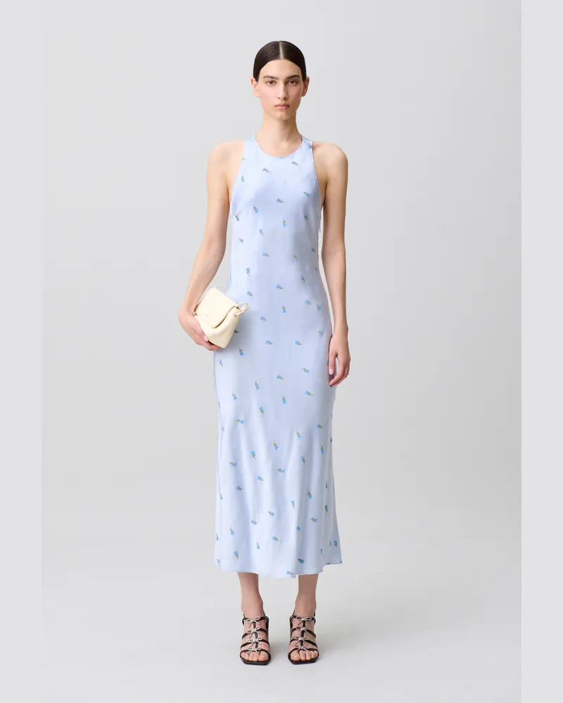 Claudie Pierlot Rückenfreies Satinkleid Ciel