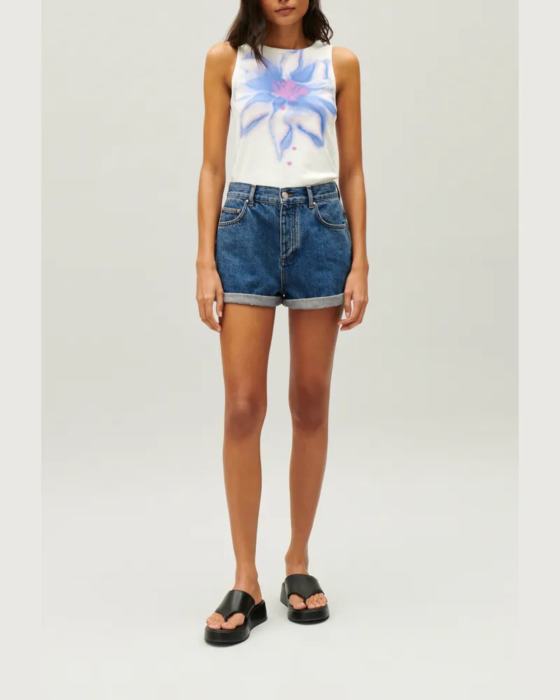 Claudie Pierlot Jeans-Shorts Blau Denim