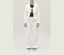 Taillierter Blazer Weiß