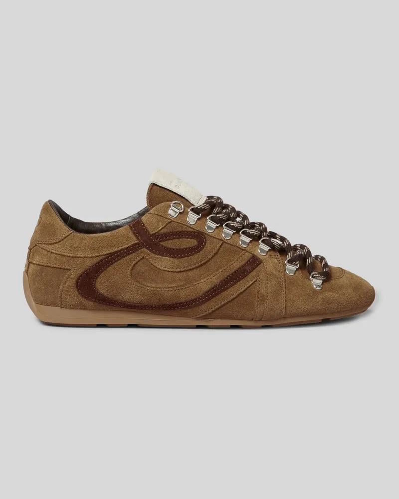 Claudie Pierlot Swing Wildleder-Sneaker Braun