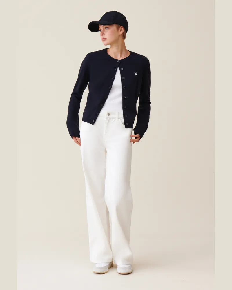Claudie Pierlot Jean Toto Wollcardigan Marine