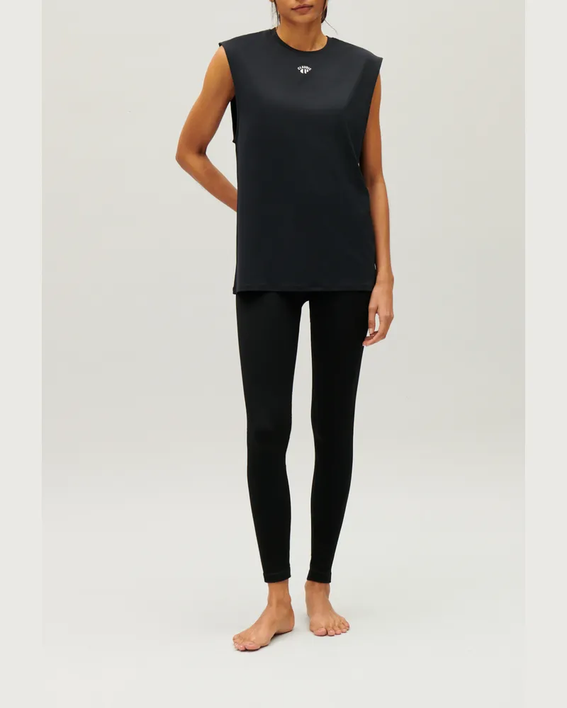 Claudie Pierlot Schwarzes Trägertop Claudie x Circle Volcan