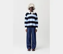 Polohemd mit breiten Streifen