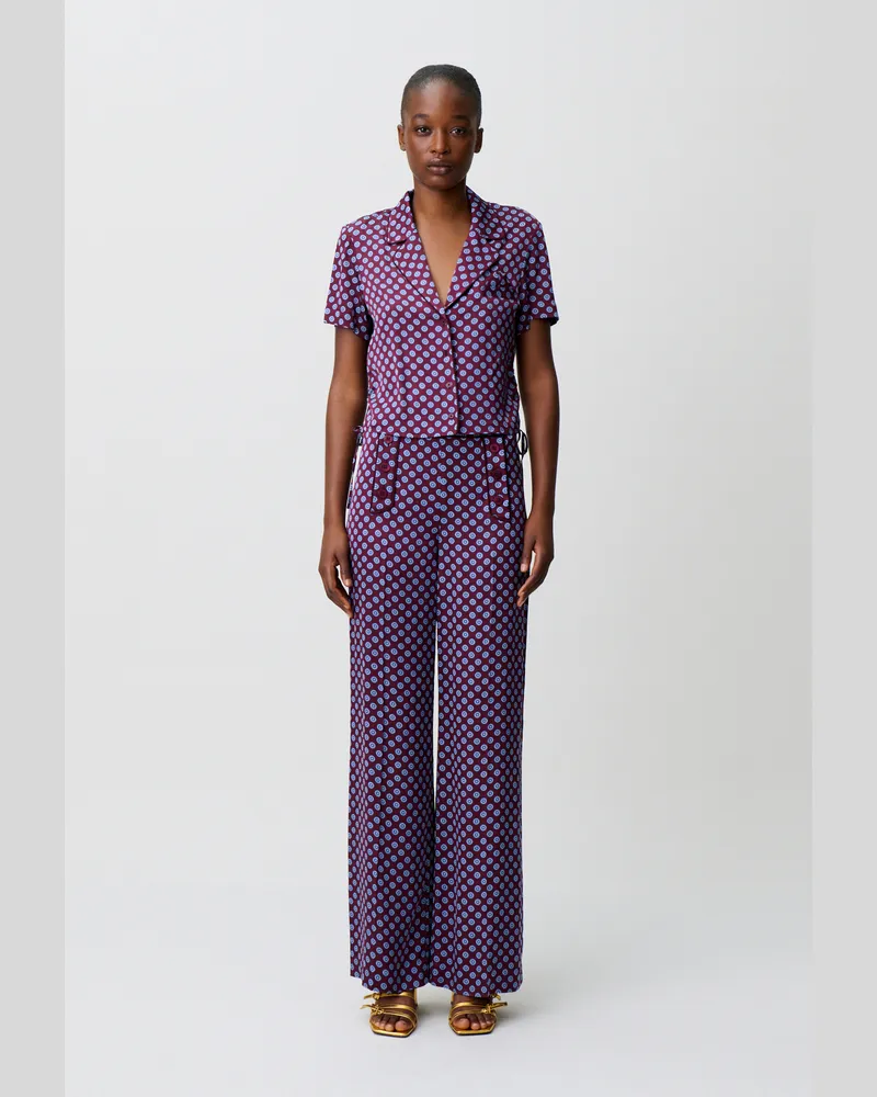 Claudie Pierlot Kurzes bedrucktes Hemd Print