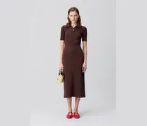Knielanges Strickkleid