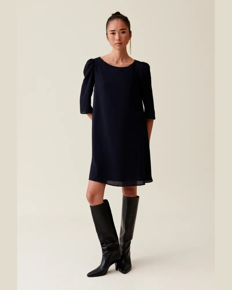 Claudie Pierlot Kurzes Kleid Rififi Marine