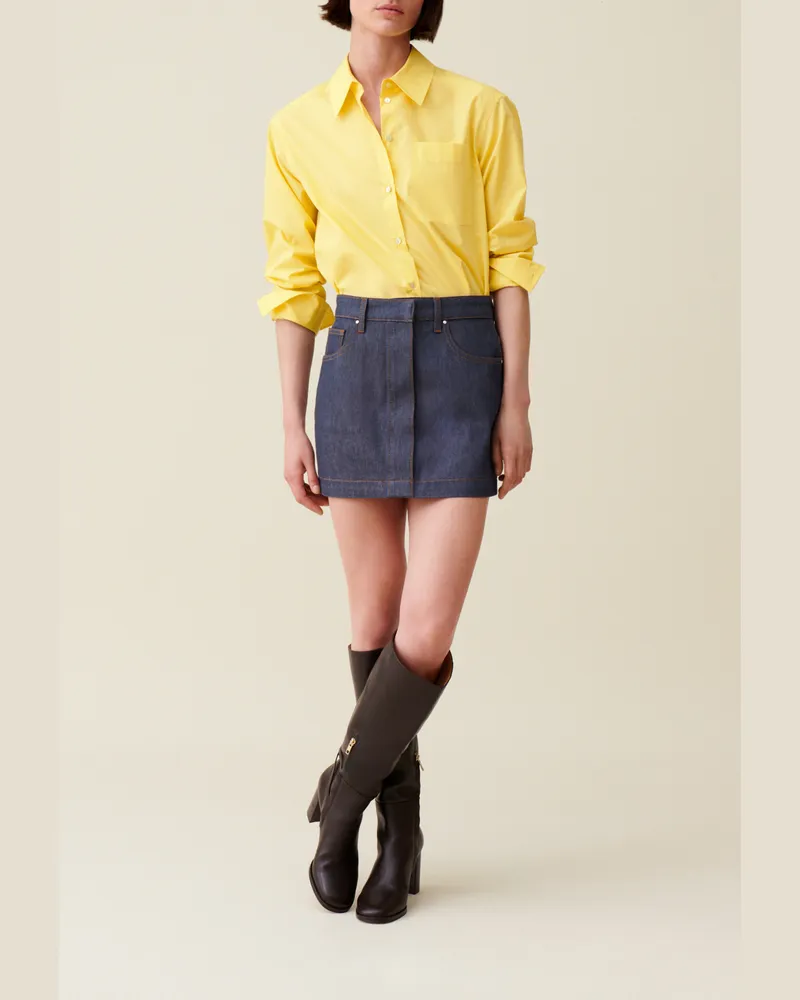 Claudie Pierlot Geknöpfte Bluse Gelb