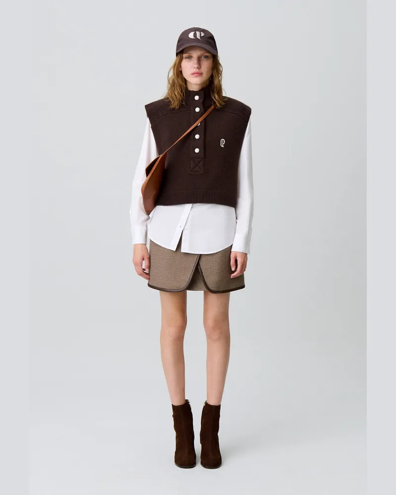 Claudie Pierlot Ärmelloses Stricktop Braun
