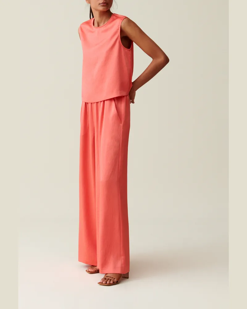 Claudie Pierlot Top ohne Ärmel mit offenem Rücken Mandarine