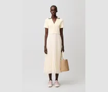 Kleid in Materialmix-Lagenoptik