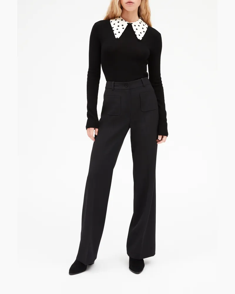 Claudie Pierlot gestellte Hose Schwarz
