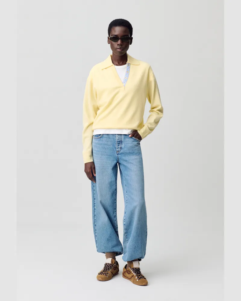 Claudie Pierlot Pullover aus Wolle Jaune