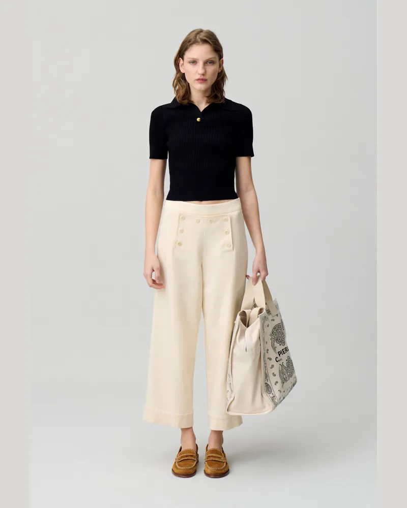 Claudie Pierlot Gerade geschnittene Hose Hell