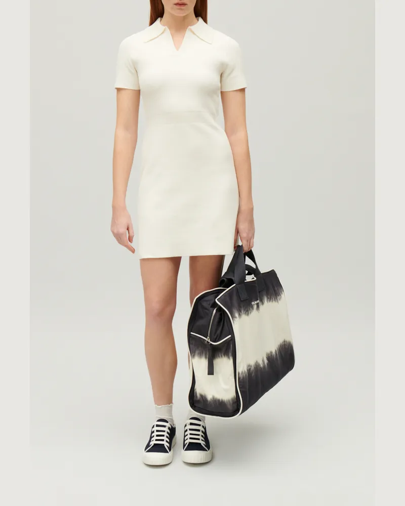 Claudie Pierlot Kurzes Strickkleid Ecru