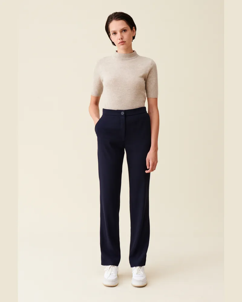 Claudie Pierlot Marineblaue Anzughose Marine