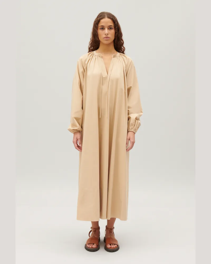 Claudie Pierlot Langes Kleid Oversize Sand Sand