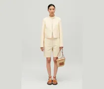 Bermuda aus Baumwolle Hellbeige