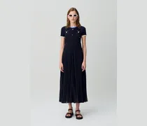 Plissiertes Maxikleid