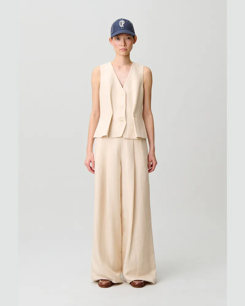 Claudie Pierlot Anzugweste Sand