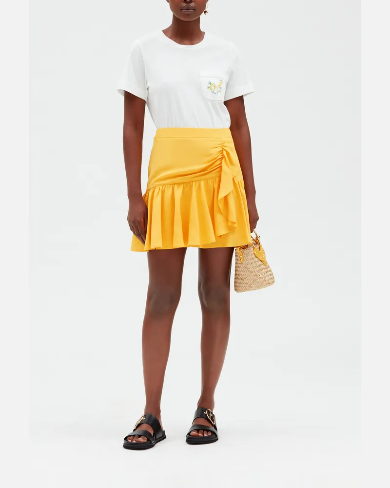 Claudie Pierlot Kurzer Volantrock, Mimose Mimosa