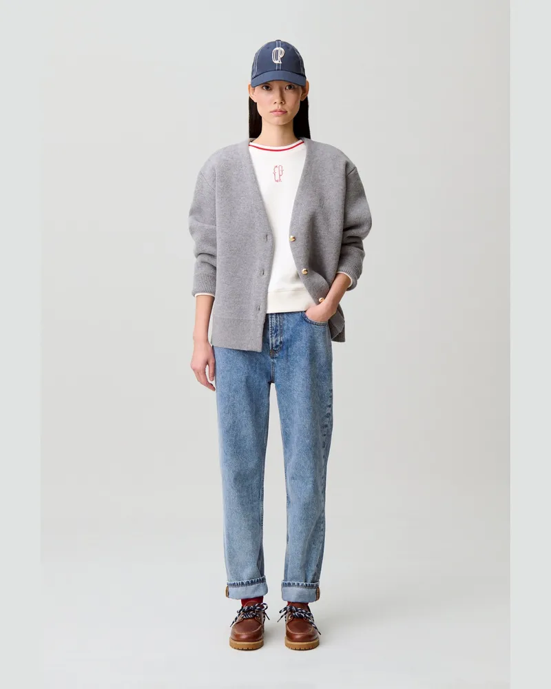 Claudie Pierlot Verwaschene Denim-Jeans Denim-blue