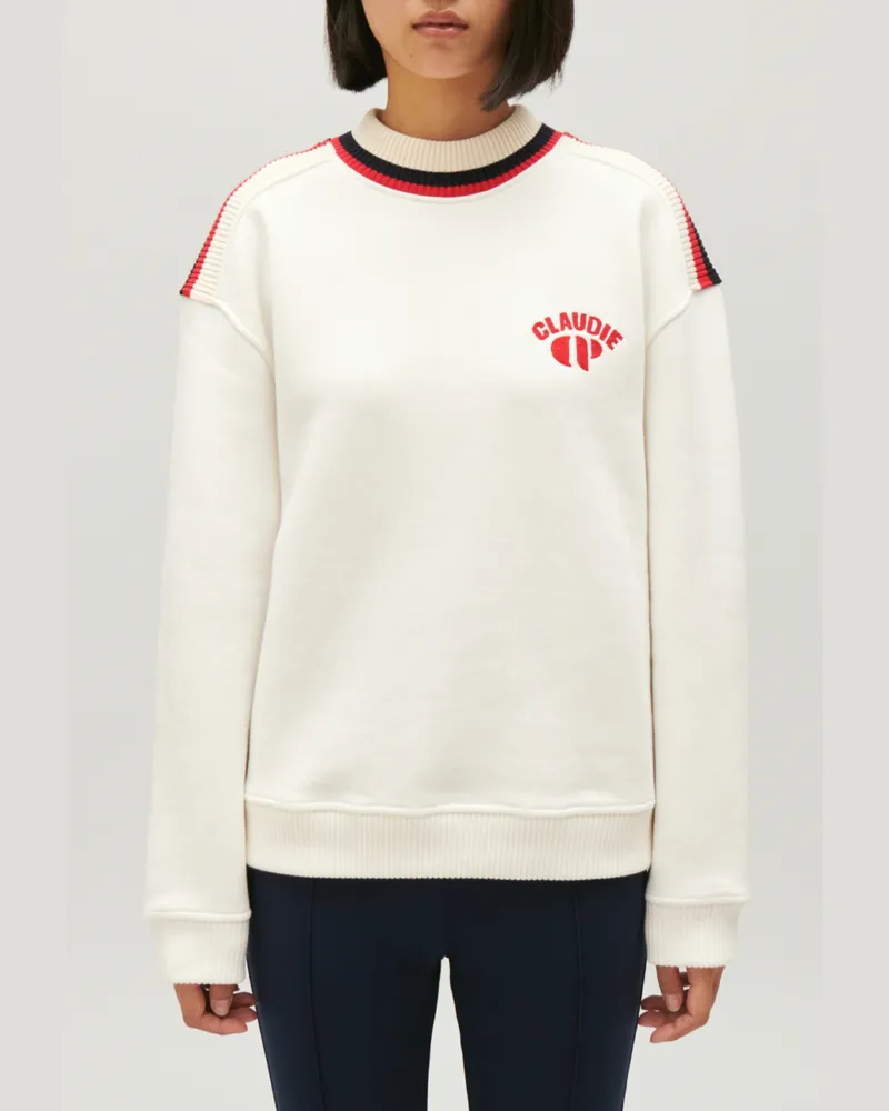 Claudie Pierlot Zweifarbiges Sweatshirt Zweifarbig